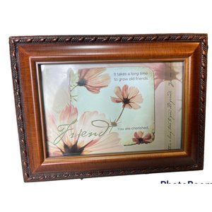 Sankyo Wooden Brown Melody Music Box "That's What Friends Are For "